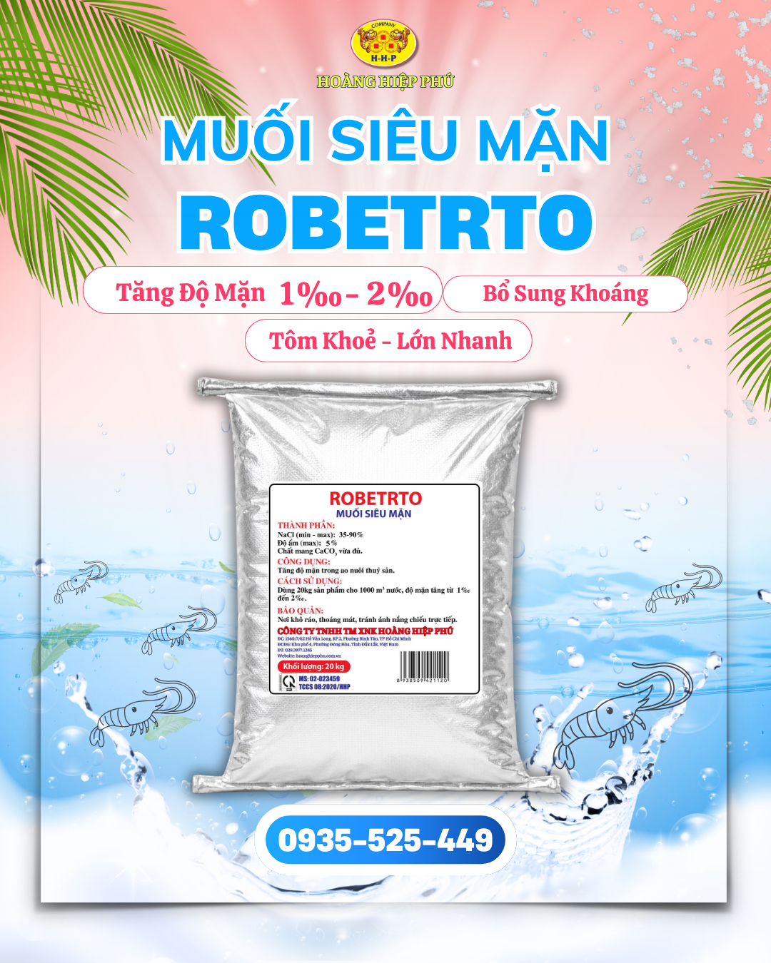 ĐỘ MẶN ỔN ĐỊNH – TÔM KHỎE, MAU VỀ SIZE